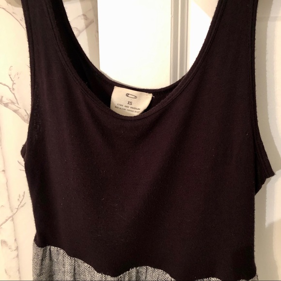 Black and Tweed Mini Dress - Picture 4 of 5